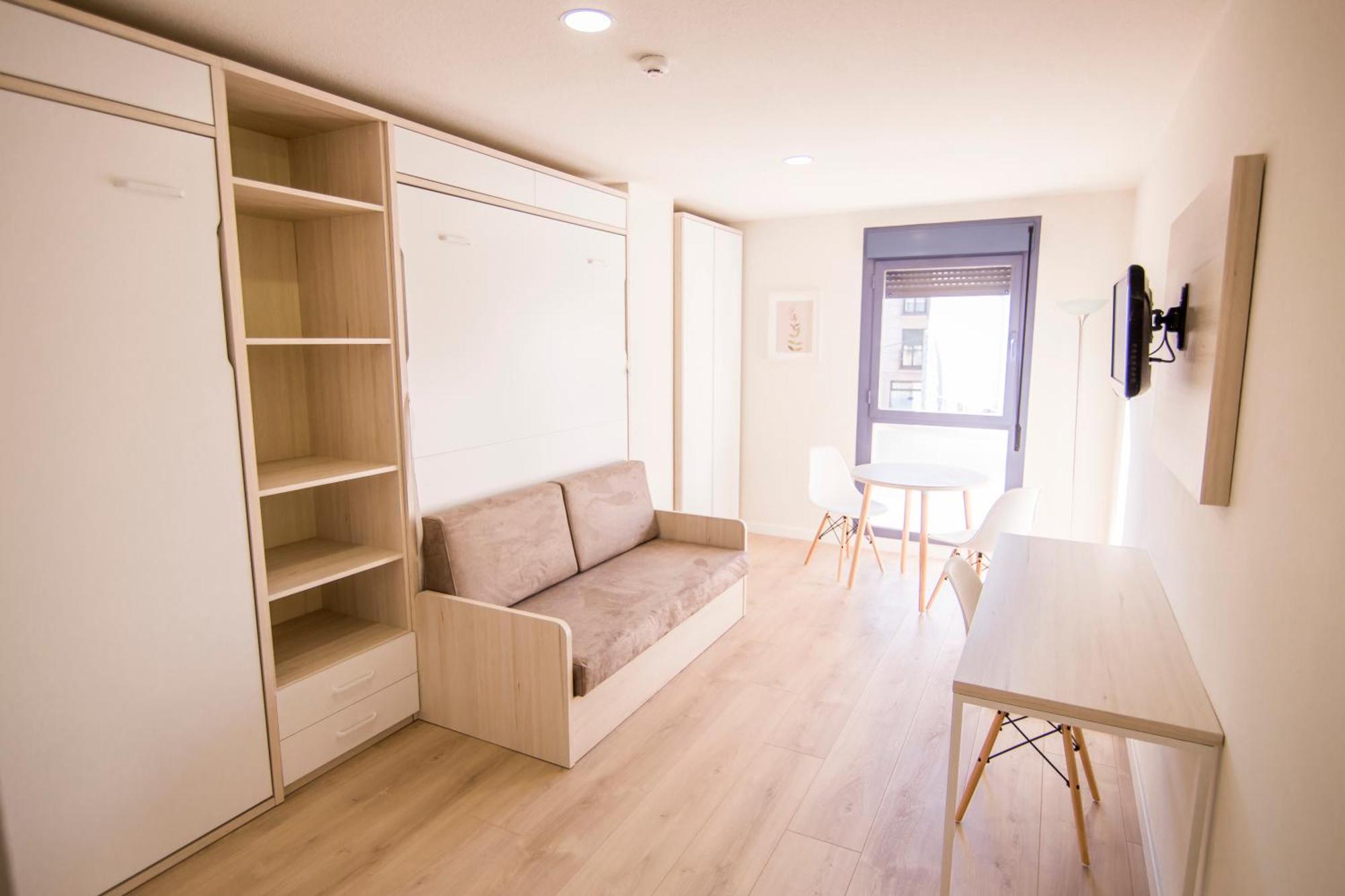 Apartamentos Plaza de Santiago - Estudios Turisticos - 1 LLAVE Pinto Exterior foto