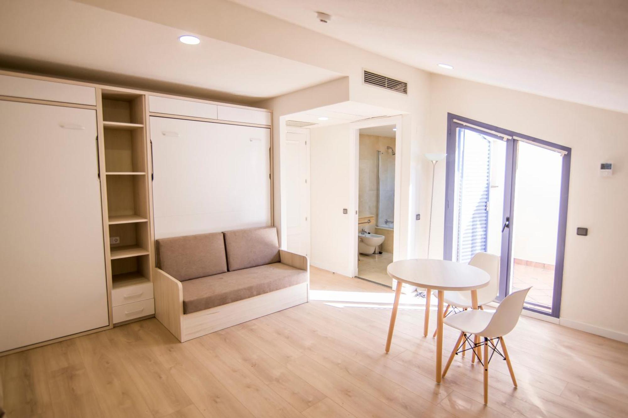 Apartamentos Plaza de Santiago - Estudios Turisticos - 1 LLAVE Pinto Exterior foto