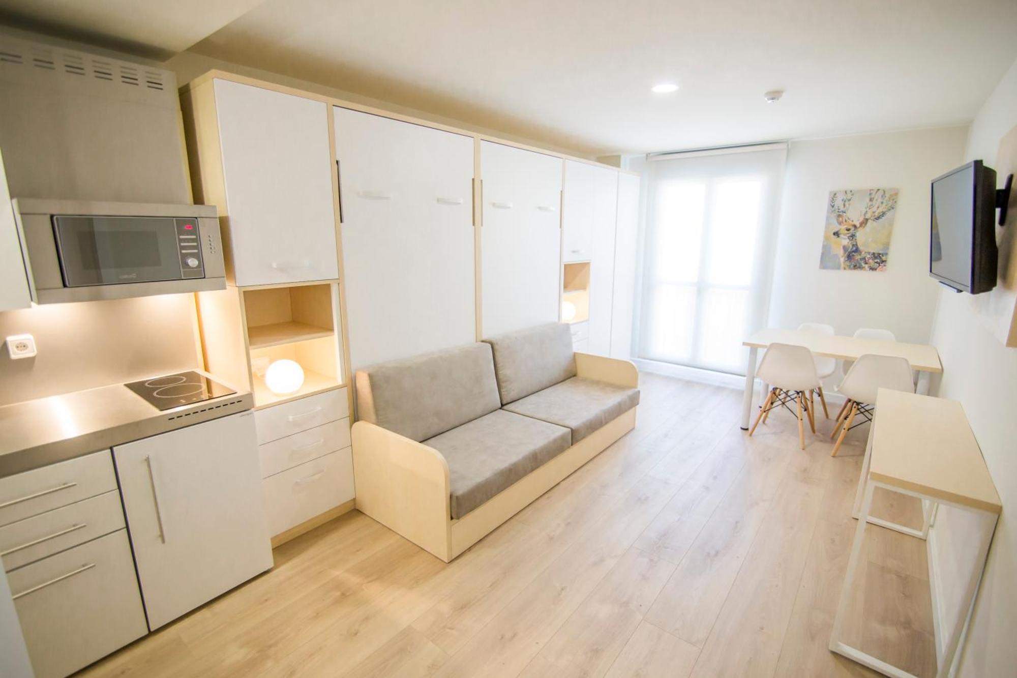 Apartamentos Plaza de Santiago - Estudios Turisticos - 1 LLAVE Pinto Exterior foto